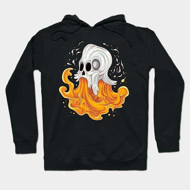 Eerie Halloween Ghoul Art - Spooky Season Delight Hoodie by Captain Peter Designs